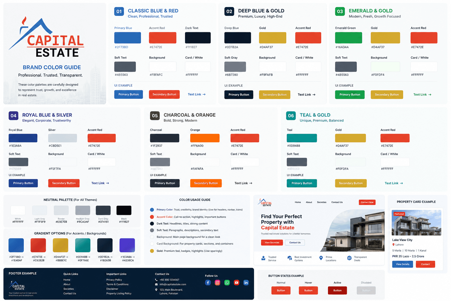 Capital Estate brand and office presentation